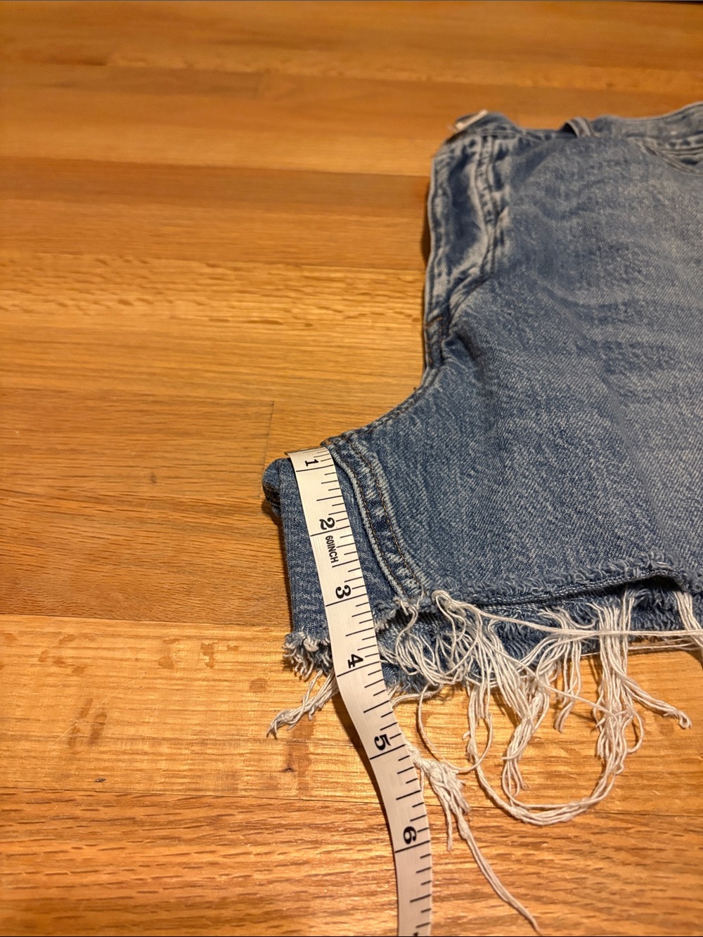 Classic High-Rise Raw Hem Denim Shorts - Madewell - Picture 6 of 6